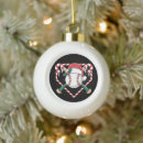 Search for baseball bat ornaments Santa