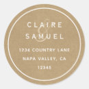 Search for return address round wedding stickers Gold