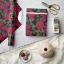 Search for red rose wrapping paper Watercolor