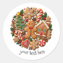 Search for gingerbread man stickers Christmas baking