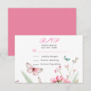 Search for butterflies rsvp cards Rustic
