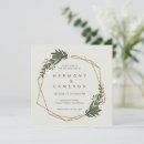 Search for modern geometric wedding invitations Greenery