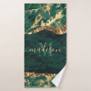 Search for gold green bath towels Script