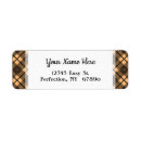 Search for tartan plaid return address labels Retro