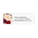Search for rustic burgundy return address labels Bridal shower