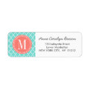 Search for moroccan return address labels Monogrammed