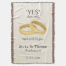 Search for wedding date blankets Newly weds
