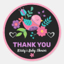 Recherche de fiesta baby shower stickers Merci