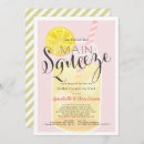 Search for pink lemonade bridal shower invitations Mason jar