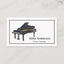 Recherche de pianist visitenkarten Customer