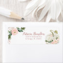 Search for white roses return address labels Calligraphy