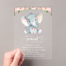 Search for pink elephant invitations Safari animals