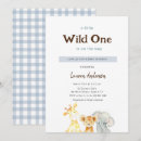 Search for blue safari baby shower invitations Simple