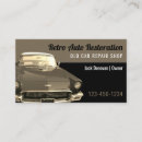 Search for car restoration business cards Antique