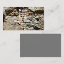 Search for rocks and minerals business cards Geology