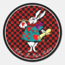 Search for the white rabbit stickers Alice