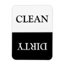 Search for clean and dirty dishwasher sign magnets Reversible
