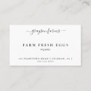 Search for poultry business cards Farm fresh eggs