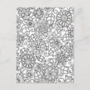 Recherche de mandala floral cartes postales Coloriage