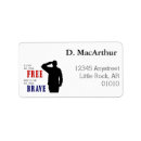 Search for soldier return address labels Veteran