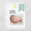 Search for elephant birth announcement cards Cute