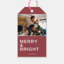 Search for photo gift tags Merry and bright