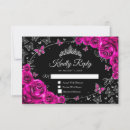 Search for pink black and silver glitter invitations For her