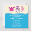 Recherche de sea creatures anniversaire invitations Poulpe