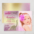Recherche de gold dinosaur invitations 1er
