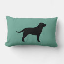 Search for black labrador pillows Silhouette
