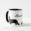 Search for long hair dachshund mugs Silhouette
