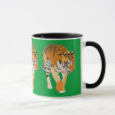 Search for orange tiger cat mugs Black