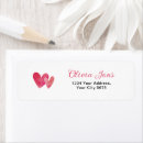 Search for cute valentines day return address labels Watercolor