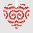 Search for hand heart ornaments Red