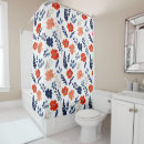 Search for navy and orange shower curtains Watercolor