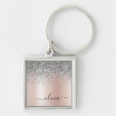 Search for silver rose keychains Girly
