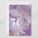 Recherche de lavender birthday invitations 50e anniversaire