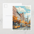 Recherche de new york taxi cartes postales Vintage
