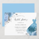 Search for blue and silver bridal shower invitations Floral