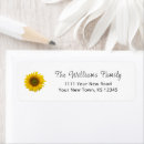 Search for rustic sunflower return address labels Yellow flower