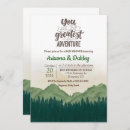 Search for the adventure begins invitations Mountain