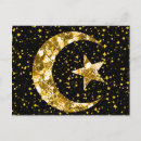 Recherche de lune de ramadan cartes postales Étoile