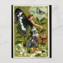 Recherche de papillons bleus cartes postales Femme