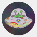 Search for friendly alien stickers Ufo