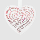 Search for romantic quote ornaments Heart