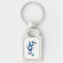 Search for flying rectangular keychains Blue