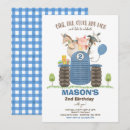 Search for blue tractor invitations Barnyard