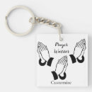 Recherche de mains de prière porteclés Foi