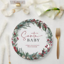 Search for christmas paper plates Santa baby