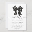 Recherche de black baby shower invitations Moderne
